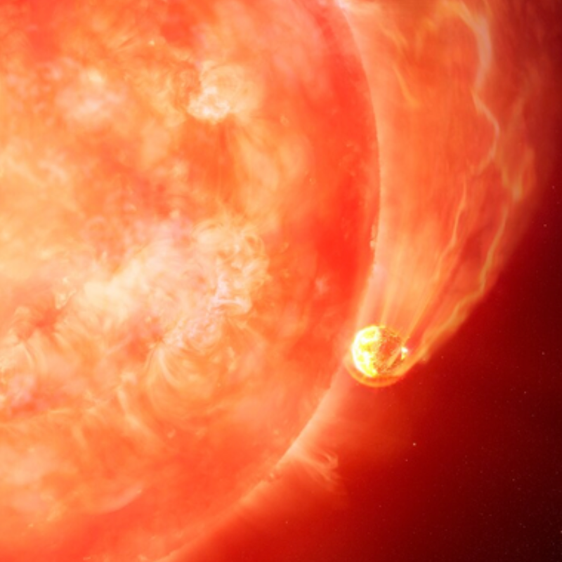 Astronomers observe dying star engulfing a planet in real time