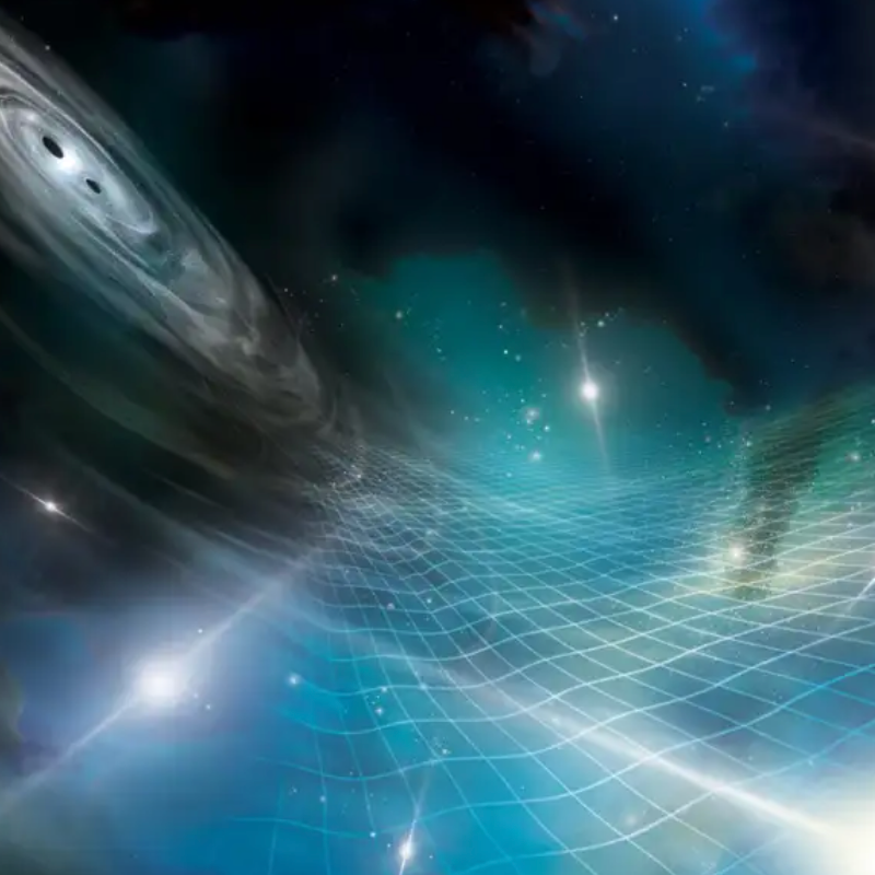 Gravitational waves produce background hum across the universe, pulsars reveal
