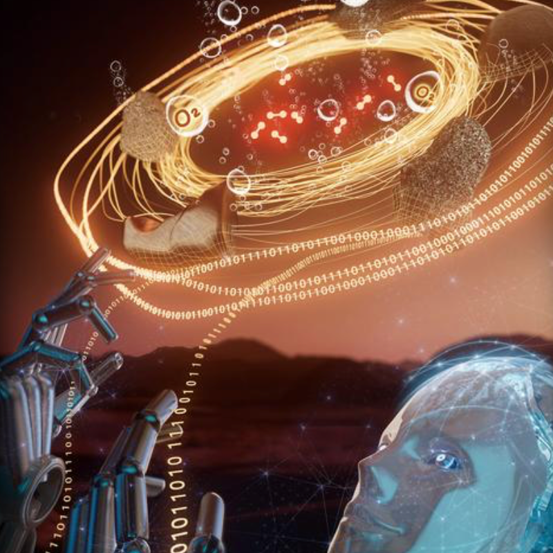 How to make oxygen catalyst on Mars from meteorites via AI-powered robot chemist