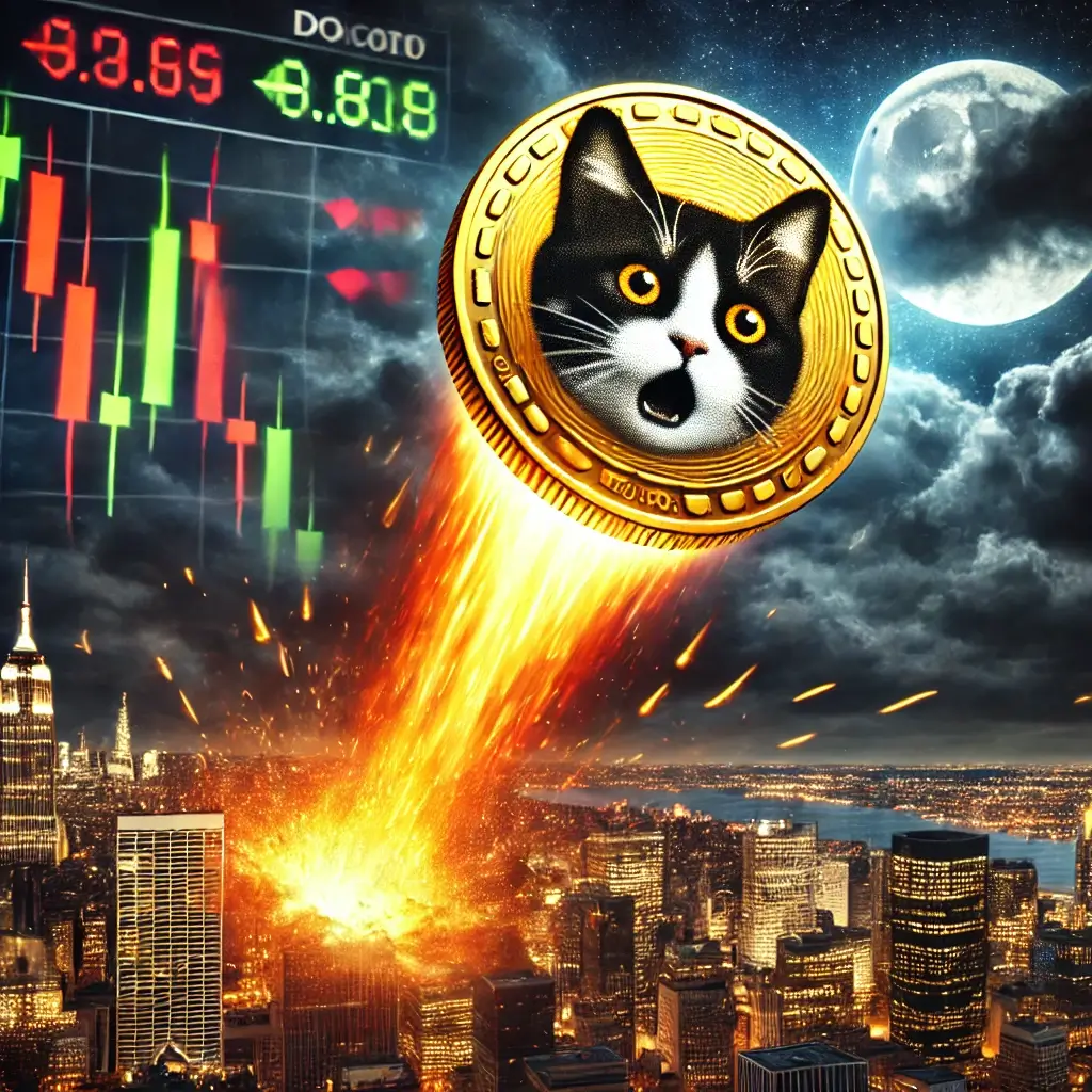 "Meme Coin POPCAT Plummets 16% Overnight, Exits Top 100 Cryptocurrencies"