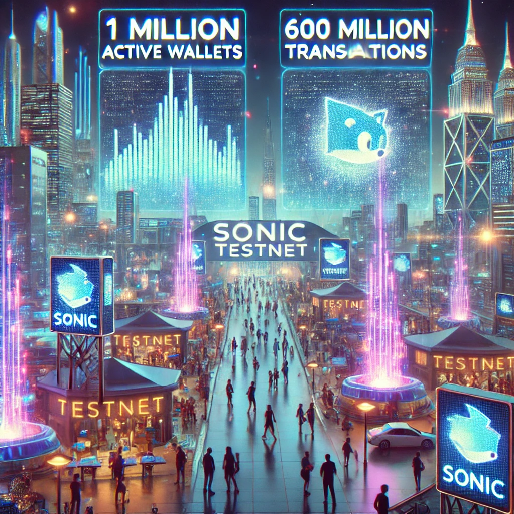 Sonic's Testnet Continuously Achieving Milestones with 1 Million Active Wallets and 600 Million Transactions
