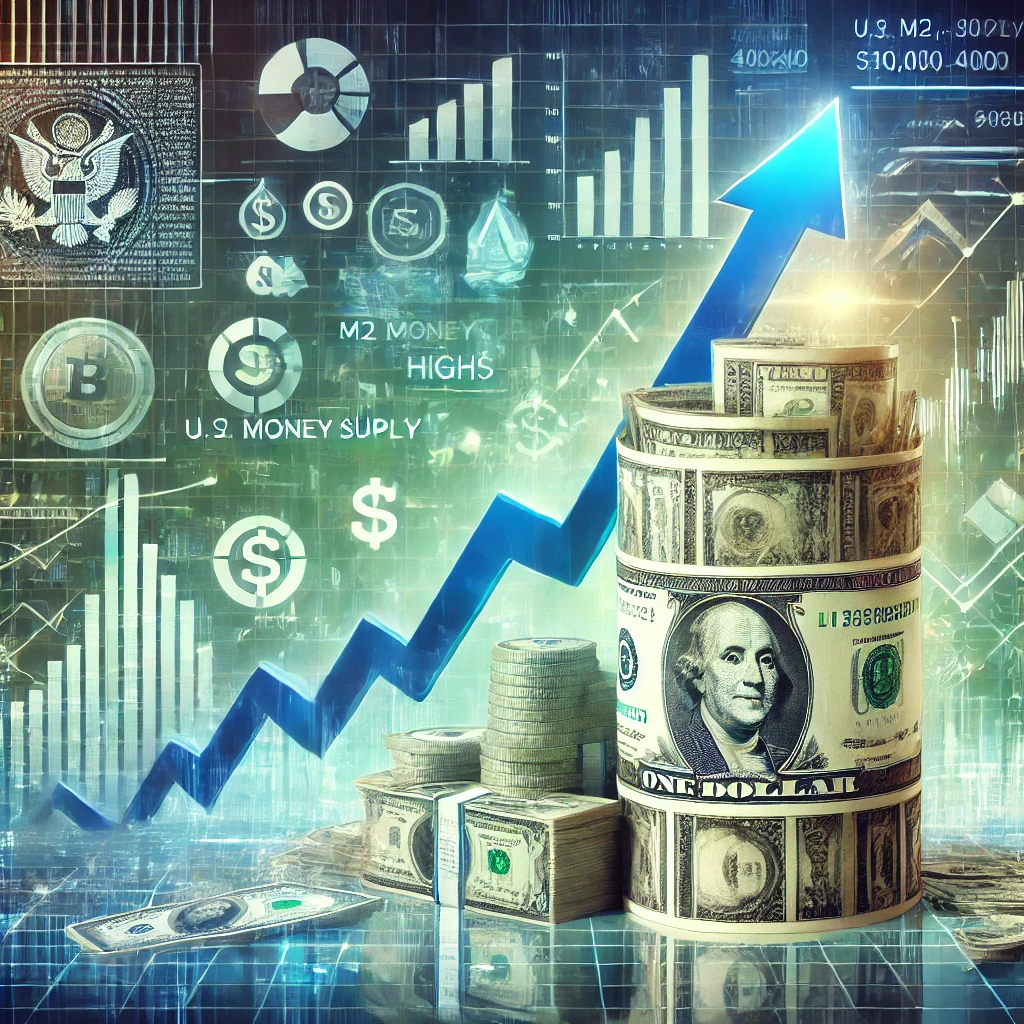 U.S. M2 Money Supply Nears Record Highs Amid Financial Asset Surge