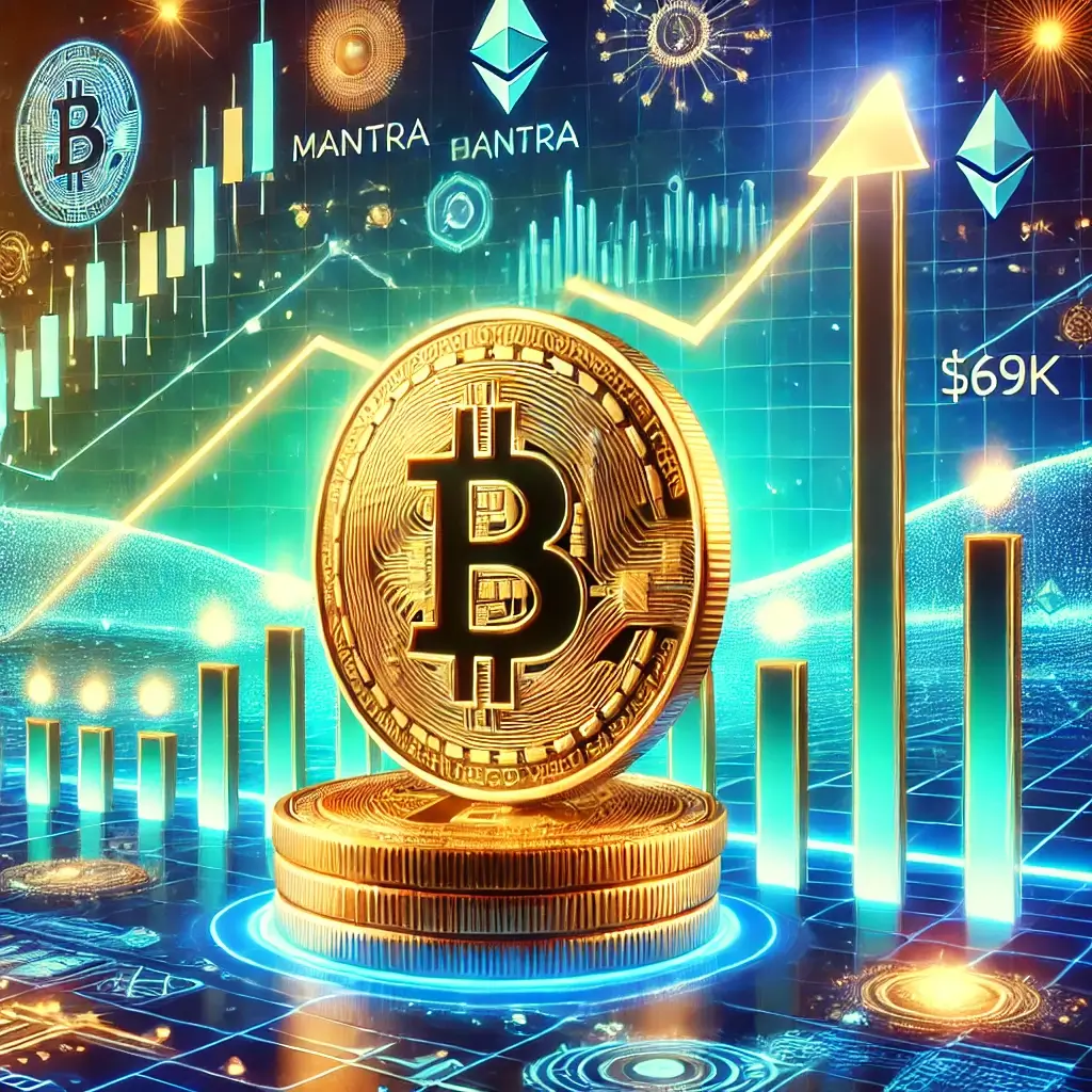 Bitcoin Approaching $69K as Mantra and Neiro Gain Volumes
