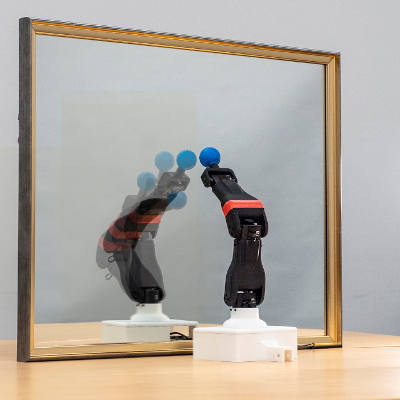 Robots learn about their bodies by watching themselves
