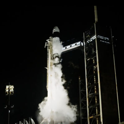 SpaceX launches first crewed mission over the poles