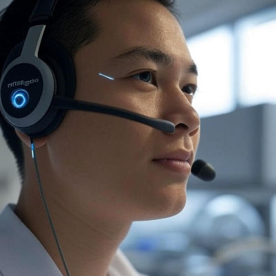 Wearable device enables silent communication with AI