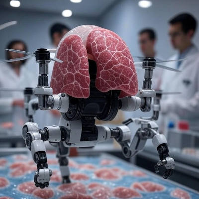 New way to make microscale robots from lung cells
