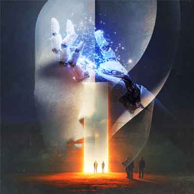 An extropian festival: Max More, Anders Sandberg, Natasha Vita-More, and Eliezer Yudkowsky debate AI futures