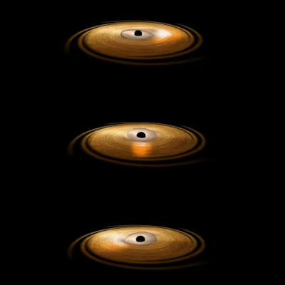 Evidence of a spinning black hole dragging spacetime