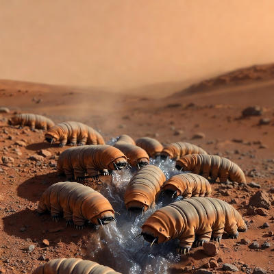 Tardigrades reveal ways to adapt Martian resources for human exploration